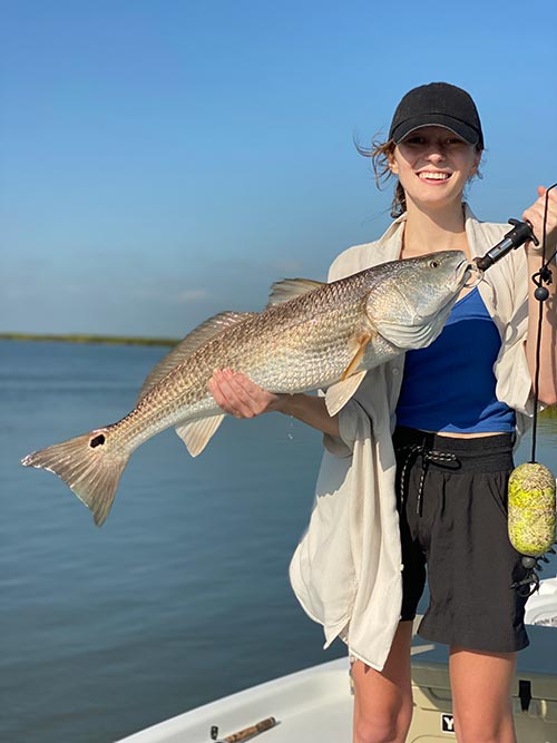 Redfish in South Louisiana Fishing Charter 