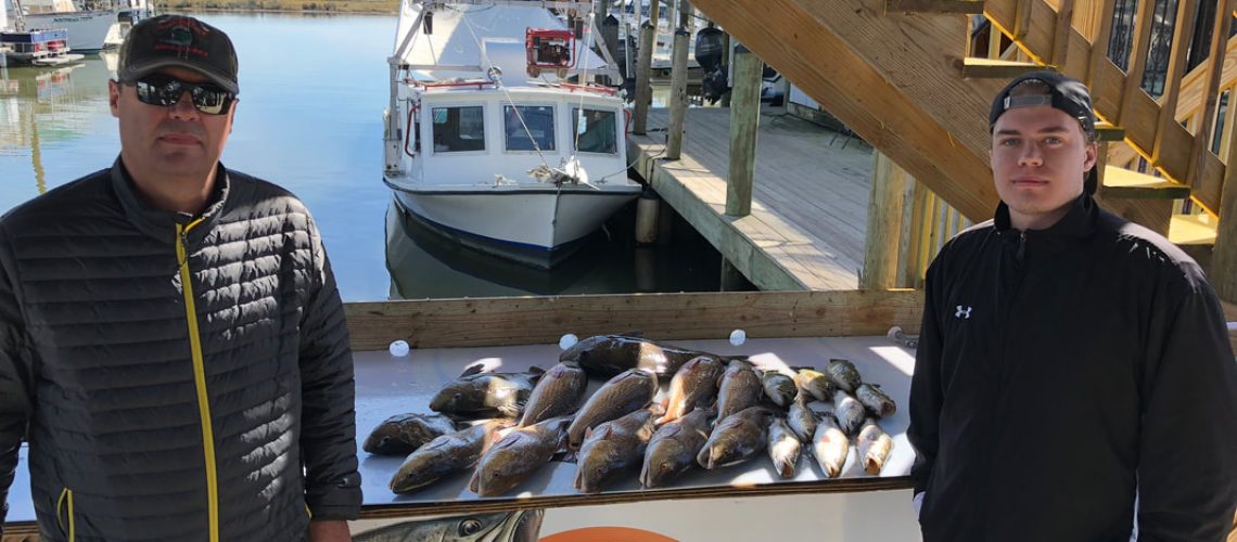 December charter fishing near New Orleans